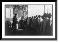 Historic Framed Print, Governor of Hong Kong reading Act of Annexing Kowloon,  17-7/8" x 21-7/8"