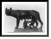 Museo Capitolino, Lupa con Romolo e Remo, Pal. de' Conservatori, Roma Classic, Historic Reproduction