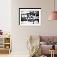 Crowd and suffragettes, New York, Antique Wall Art
