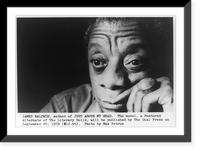 James Baldwin, author of Just above my head..photo by Max Petrus. Classic, Vintage Print