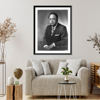 Historic Framed Print, [Charles C. Diggs, Jr., congressman, half-length portrait, seated, facing slightly left].Harris & Ewing.,  17-7/8" x 21-7/8"