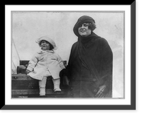 Historic Framed Print, Caruso's widow and daughter return to U.S. on S.S. Paris,  17-7/8" x 21-7/8"