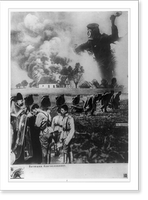 Historic Framed Print, Batyushka blagoslovlyaet. Na fronte,  17-7/8" x 21-7/8"