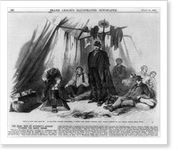 Scene in camp life. mess no. of the 13th Illinois Volunteers, in their camp before Corinth, Miss..from a sketch by our special artist Henri Lovie, Antique Wall Art