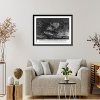 Historic Framed Print, Southern Rhodesia. Asbestos is the second most important mineral export in Southern Rhodesia. Here rock is being blasted in the Mashaba mine,  17-7/8" x 21-7/8"