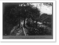 Showing type of country through which the hotel company's private pipe line runs, Historic Print