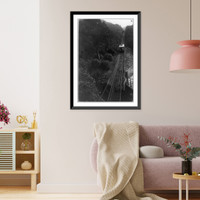 Historic Framed Print, [Tramway to peak of hill, Hong Kong].Mee Fong Studio, No. 7 Wyndham St., Hong Kong.,  17-7/8" x 21-7/8"