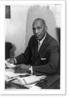 Historic Framed Print, [Robert N.C. Nix, congressman from Pennsylvania, half-length portrait, seated at desk, facing left].Harris & Ewing.,  17-7/8" x 21-7/8"