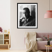 William Tilden, Jr., tennis champion, head-and-shoulders portrait, facing left, Antique Print