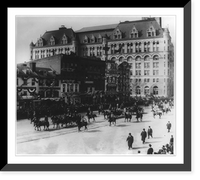Historic Framed Print, [President Theodore Roosevelt passing 10th Street and Pennsylvania Avenue in inauguration parade on way to the Capitol],  17-7/8" x 21-7/8"