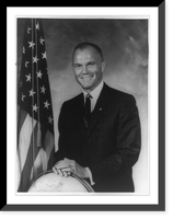 John Herschel Glenn, Jr., Project Mercury astronaut, half-length portrait, standing, facing front, Antique Wall Art