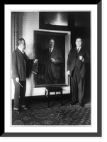 Harlan Fiske Stone, Attorney General, posing for Leo Mielziner, who is painting his portrait, which will be presented to Columbia University, Antique Wall Art