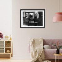 Historic Framed Print, Senate leaders to discuss political situation on air.Underwood & Underwood, Washington, D.C.,  17-7/8" x 21-7/8"