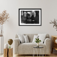 Historic Framed Print, Senate leaders to discuss political situation on air.Underwood & Underwood, Washington, D.C.,  17-7/8" x 21-7/8"