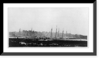 Pontoon Bridge across James River at Powhatan Point on which Army of Potomac crossed, June 1864, Vintage Poster