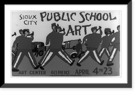 Public school art, Sioux City Art Center.made by WPA Federal Art Project, Iowa, Antique Print