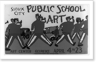 Public school art, Sioux City Art Center.made by WPA Federal Art Project, Iowa, Antique Print