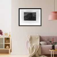 The parking lot (American nocturne).M.L. Classic, Vintage Wall Art