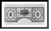 Design of a harpsicord executed in London, with different coloured woods, for the Empress of Russia.P. Begbie, sculp. ; R. Adam, architect, 1774, Antique Print