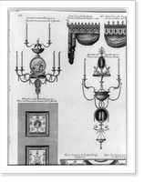 Some of the parts at large of the finishing and furniture of the Earl of Derby's house in Grosvenor Square, London, England.B. Pastorini, incidit ; Rt. Adam, architect, Vintage Print