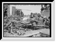 Historic Framed Print, Wreck of car "Chancellor", North Haven,  17-7/8" x 21-7/8"