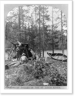 Historic Framed Print, Views of Dalles of the St. Louis River.photographed by T.W. Ingersoll, St. Paul.,  17-7/8" x 21-7/8"