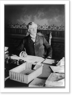 Alfred Elliott Bates, Paymaster General, half-length portrait, seated at desk, facing right, Historic Reproduction