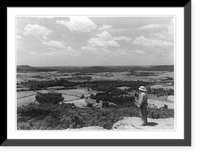 Looking northwest across Six Mile Creek valley from Fort Bluff in Morgan County, Alabama, Antique Poster