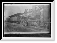 Historic Framed Print, Mexico- Fed. Armored train - 2,  17-7/8" x 21-7/8"