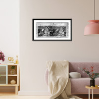 Historic Framed Print, Steamboat landing on beautiful Lake Nicaragua, Granada, Nicaragua, C. A.,  17-7/8" x 21-7/8"