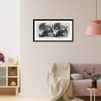 Historic Framed Print, Sunday school picnic in rural districts,  17-7/8" x 21-7/8"