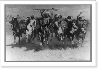 Historic Framed Print, Return of the war party.Frederic Remington.,  17-7/8" x 21-7/8"