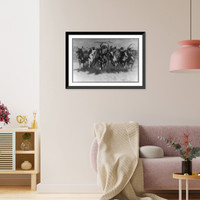 Historic Framed Print, Return of the war party.Frederic Remington.,  17-7/8" x 21-7/8"