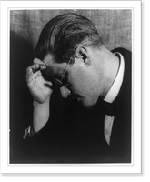 James Joyce, half-length portrait, left profile, with hand to forehead, Antique Poster