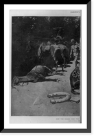 How the horses died for their country at Santiago.Frederic Remington, Vintage Poster