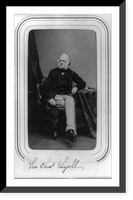 Historic Framed Print, [Sir Charles Lyell, full-length portrait, seated at small table, facing left],  17-7/8" x 21-7/8"