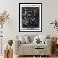 Historic Framed Print, Mythology of Republicanism. The three (dis)graces,  17-7/8" x 21-7/8"