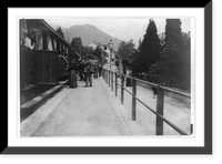 Historic Framed Print, [Railway station, Menaggio, Italy],  17-7/8" x 21-7/8"