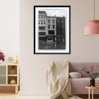 Historic Framed Print, Benj. Franklin candies, Washington, D.C.,  17-7/8" x 21-7/8"