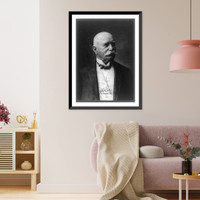 Ferdinand Adolf August Heinrich Graf von Zeppelin, head-and-shoulders portrait, facing right, Vintage Poster