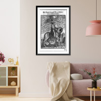 Historic Framed Print, Der Beylerbey auss Asia zu Pferd und seine Positur im Feldzuge,  17-7/8" x 21-7/8"