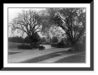 Arborway, west from Forest Hills Station or from Centre Street, Jamaica Plain, Boston, Massachusetts - 2 Classic, Vintage Print