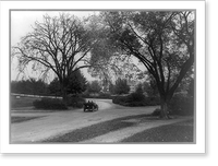 Arborway, west from Forest Hills Station or from Centre Street, Jamaica Plain, Boston, Massachusetts - 2 Classic, Vintage Print