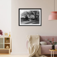 Arborway, west from Forest Hills Station or from Centre Street, Jamaica Plain, Boston, Massachusetts - 2 Classic, Vintage Print
