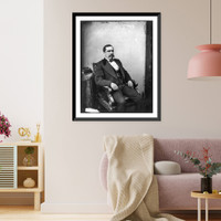 Alonzo Jacob Ransier, Afro-American congressman, three-quarter length portrait, seated by small table, facing right, Antique Wall Art