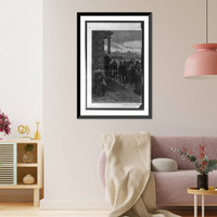 The Strike.from the painting by Robert Koehler in the exhibition of the National Academy of Design, Vintage Print