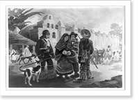 Historic Framed Print, [San Gabriel Mission, Alta California, in the year 1800],  17-7/8" x 21-7/8"