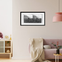Historic Framed Print, The dwarf with his heavy load on a mountain road, Japan,  17-7/8" x 21-7/8"