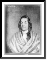 Simon Bradstreet, Governor of Massachusetts Bay Colony, half-length portrait, facing front, Vintage Poster