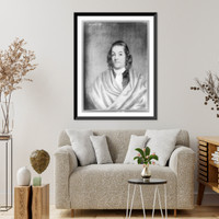 Simon Bradstreet, Governor of Massachusetts Bay Colony, half-length portrait, facing front, Vintage Poster